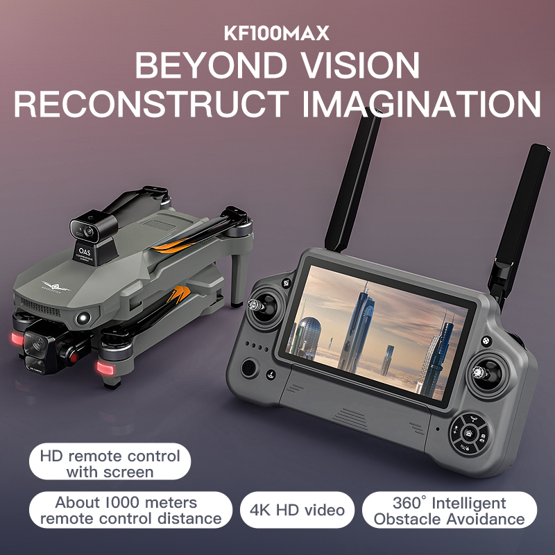 KF100 MAX GPS Drone 4K กล้อง 3 - Rc Helicopter Electric บทวิจารณ์และราคา